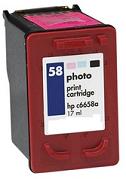 HP No 58 Photo Ink Cartridge C6658A 21ml Remanufactured - Free UK Delivery